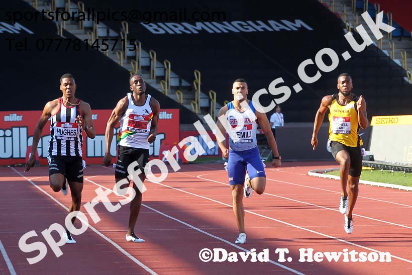 Mens 200 metres, 2019 Muller British Championships, Alexander Stadium, Birmingham. Photo: David T. Hewitson/Sports for All Pics